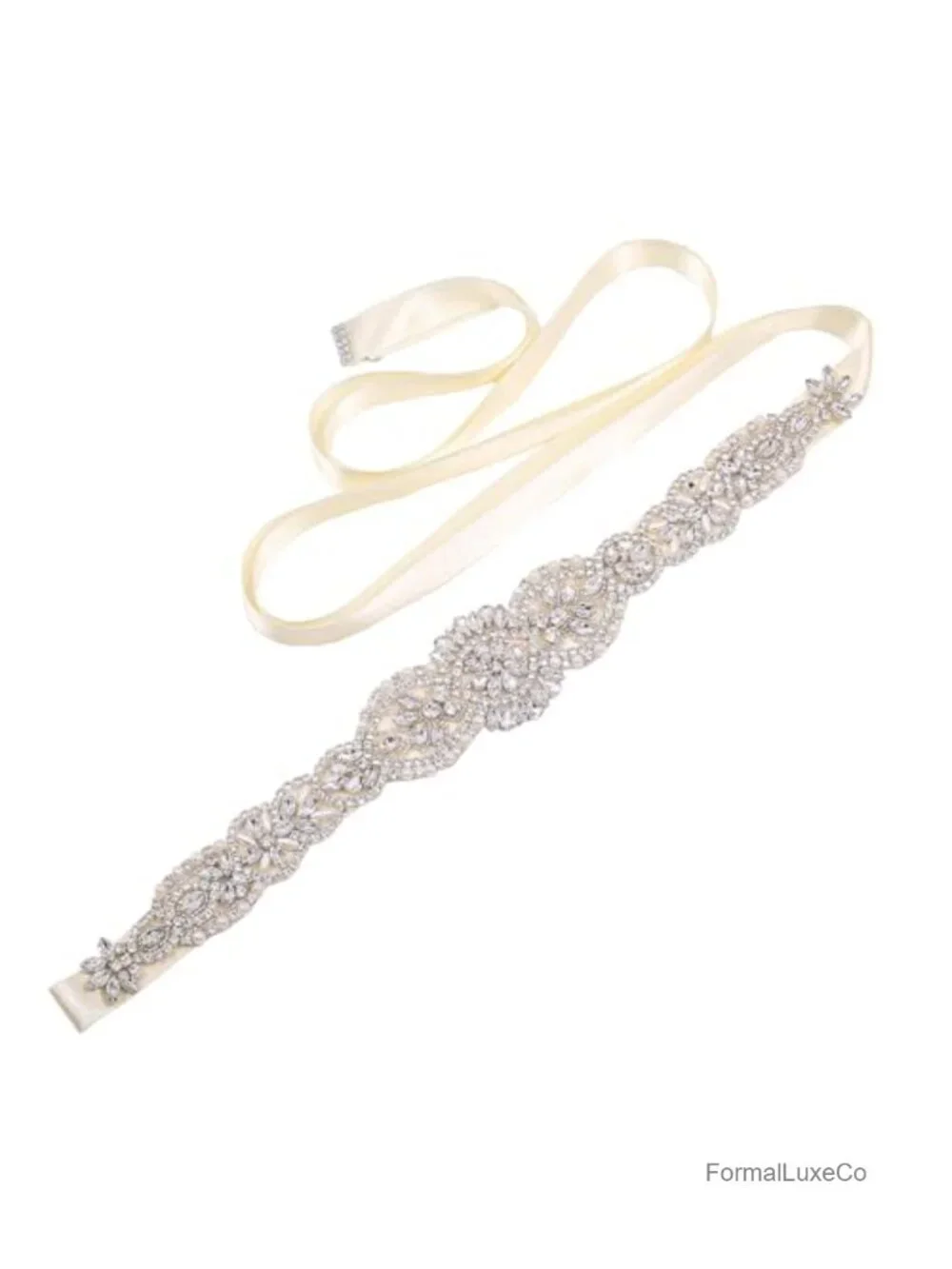 Bridal Belt Handmade Pearls Wedding Belt, Rhinestone Crystal Sash Sash for Bride